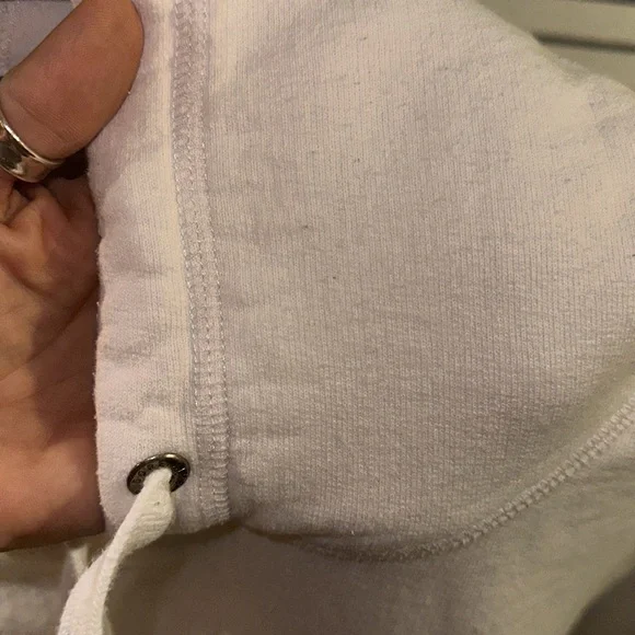 Aimé Leon Dore 20 Oz Terry Embroidered Logo Hoody White